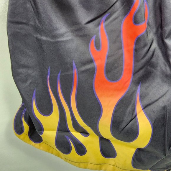 Nike NSW Flow Americana Flame Woven Mesh Lined Shorts Black Men's L DV9628-010 - Picture 2 of 12